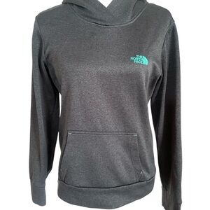 Teal The North Face Teal and Charcoal Hoodie